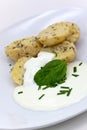 Salad with boiled Potato and Yogurt