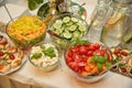 Salad buffet - a series of RESTAURANT images Royalty Free Stock Photo