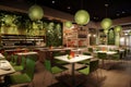 Salad cafe restaurant design. Variations Royalty Free Stock Photo