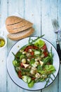 Salad with chmushroom and mustard sauce Royalty Free Stock Photo