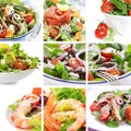 Salad Collage Royalty Free Stock Photo