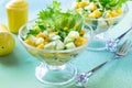 Salad with cucumber and mango