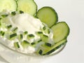 Salad with Curd Cheese-Tzatzik