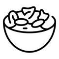 Salad food icon outline vector. Austria cuisine