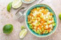 Salad with fresh celery, apple and carrot Royalty Free Stock Photo