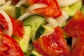 Salad of fresh vegetables closeup