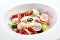 Salad of Fresh Vegetables and Ricotta Cheese with Herbs Royalty Free Stock Photo