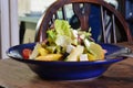 Salad with fruit and vegetables Royalty Free Stock Photo