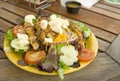 Salad with grilled chicken