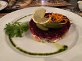 Salad with herring and beetroot Royalty Free Stock Photo