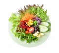 Salad isolated on white background. Royalty Free Stock Photo