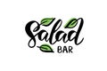 Salad lettering typography