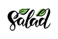 Salad lettering typography