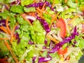 Salad, lettuce, tomato, carrot Royalty Free Stock Photo