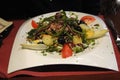 Salad for lunch in a French bistro Royalty Free Stock Photo