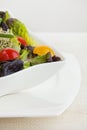 Salad meal in a white bowl