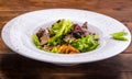 Salad with meat and vegetables