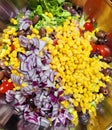 Salad mix vegetables ton