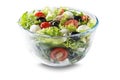 Green Salad with mozzarella olives and tomato Royalty Free Stock Photo