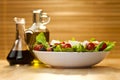 Salad with Olive Oil and Balsamic Vinegar Dressing