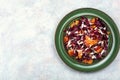 Salad with orange and red organic radicchio Royalty Free Stock Photo