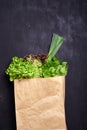 Salad in paperbag