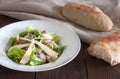 Salad with pear and gorgonzola
