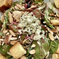 Spinach Salad with Almonds and Gorgonzola