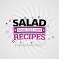 Salad recipes with favorite food in a quick meal restaurant