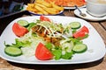 Salad with roast veg, Gozo. Royalty Free Stock Photo