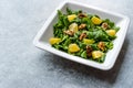 Salad with Rocket Leaves, Orange and Walnuts / Arugula or Rucola. Royalty Free Stock Photo