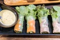 Salad rolls Royalty Free Stock Photo