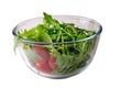 Salad with rugola and tomato Royalty Free Stock Photo