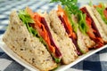 Salad Sandwiches Royalty Free Stock Photo