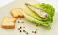 Salad with sardines