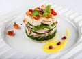 Salad with seafood. Royalty Free Stock Photo