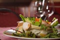 Salad served on a plate