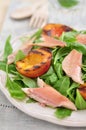 Salad with smoked trout Royalty Free Stock Photo