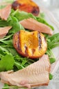 Salad with smoked trout Royalty Free Stock Photo