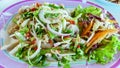 Salad Thai food,Thailand cooked close up delicious healthy diet Royalty Free Stock Photo
