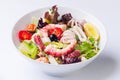 Salad with tomato and seafood Royalty Free Stock Photo