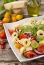 Salad with tortellini pasta Royalty Free Stock Photo