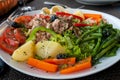 Salad with tuna and vegetable Royalty Free Stock Photo