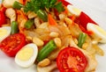 Salad with vegetables and chiken