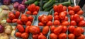 Salad Vegetables for Sale at the Farmer`s Market Royalty Free Stock Photo