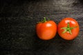 Salad vegetables: tomatoes. Concept for a tasty and healthy meal.Vitamins in vegetables and herbs for i Royalty Free Stock Photo