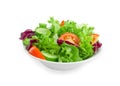 Salad on a white background, fresh lettuce isolate Royalty Free Stock Photo