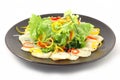 Salad with white fish Royalty Free Stock Photo