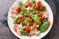 Salade Aveyronnaise beautiful French salad has bacon, walnuts, and Roquefort cheese, creating a balance of nutty, savory, and