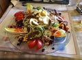 Salade Nicoise at a small alpine restaurant